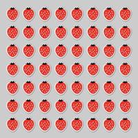 Strawberry Pattern Background vector