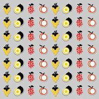 Fruits Pattern Background vector