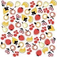 Fruits Pattern Background vector