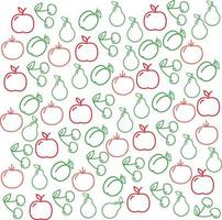 Fruits Pattern Background vector