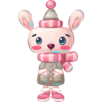 Cartoon character childish rabbit png