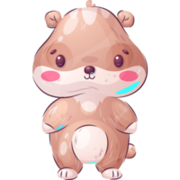 Cartoon character childish hamster png