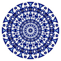 patrón de círculo de mandala abstracto png