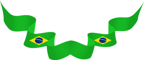 Brasilien flagga band dekoration png