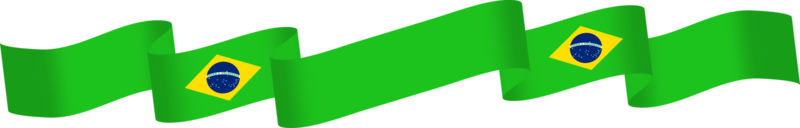 Brazilië vlag lint decoratie png