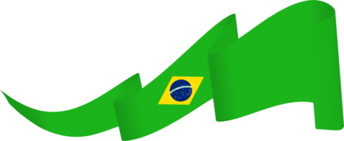 decoración de la cinta de la bandera de brasil png