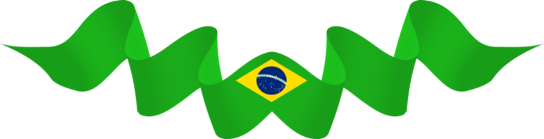 decoración de la cinta de la bandera de brasil png