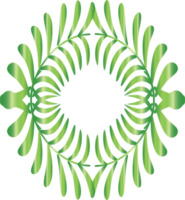 blomma blad dekoration krans ram logotyp baner tilldela konst grafisk design illustration png