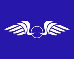 Vector illustration of a wing sign symbol. Can be used for anything related to flying, aviation, superhero, cargo, courier services