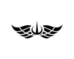 Vector illustration of a wing sign symbol. Can be used for anything related to flying, aviation, superhero, cargo, courier services