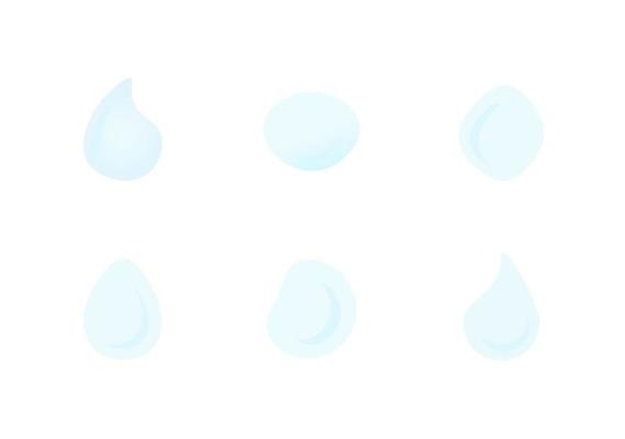 water drop vector isolated on white background