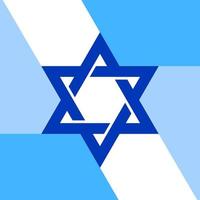 plantilla de estrella de david para infografía. estrella hexagonal de la bandera nacional de israel. vector