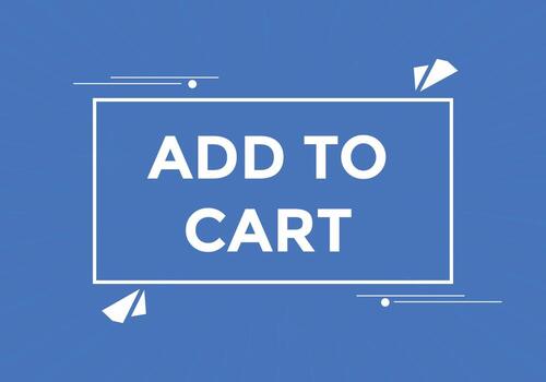 añadir al botón web de texto del carrito. agregar al carrito la etiqueta de la burbuja de voz. banner web colorido. ilustración vectorial vector