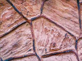 Detail of cement floor in the natural garden photo