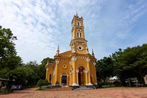 la iglesia de san josé fue construida desde el período de ayutthaya por el primer edificio según los registros del obispo y arzobispo francois palou registrados. foto