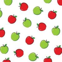 apple cartoon pattern background vector