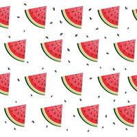 Watermelon cartoon pattern background vector
