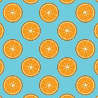 orange fruits cartoon pattern background vector