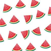 Watermelon cartoon pattern background vector