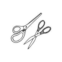 vector doodle hand-drawn scissors illustration