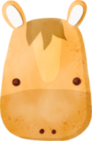 Watercolor cookie horse png