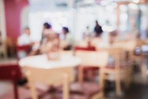 Abstract blur Ice Cream, Coffee shop background with bokeh photo