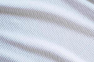 White football jersey clothing fabric texture sports wear background photo