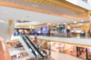 Abstract blur modern shopping mall interior defocused background photo