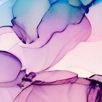 Marble ink abstract art from exquisite original painting for abstract background. Painting was painted on high quality paper texture to create smooth marble background pattern of ombre alcohol ink photo