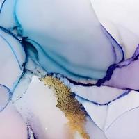 Marble ink abstract art from exquisite original painting for abstract background. Painting was painted on high quality paper texture to create smooth marble background pattern of ombre alcohol ink photo