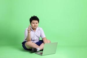 estudiante en uniforme foto