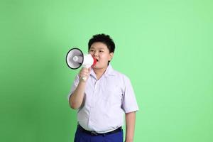 estudiante en uniforme foto