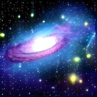 Night sky Nebular galaxy background photo