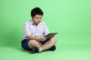 estudiante en uniforme foto