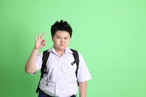 estudiante en uniforme foto