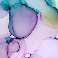 Decorative Artwork. Alcohol Ink Artwork. Smoke Shape. Contemporary Decorative Artwork. Painted Wallpaper. Creative Style. Liquid Hand-painted Texture. photo