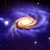 Night sky Nebular galaxy background photo