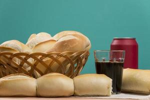 basket of french breads photo