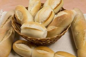 basket of french breads photo