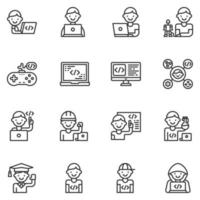 kids coding icon vector , studying, game, development, robotics