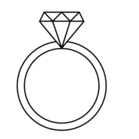 anillo para el diseño de ilustración de boda png