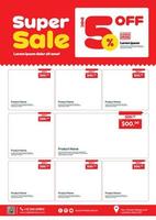 unique flyer template for grocery store product promotion vector