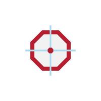 target vector for website symbol icon presentation