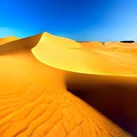 Sand dunes in the Sahara Desert photo