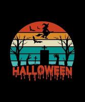 Halloween illustration halloween quotes design vector