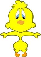 personaje de pájaro tweety vector