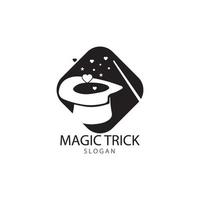 Illustration of magic hat with wand vector