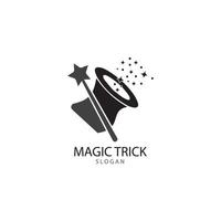 Illustration of magic hat with wand vector