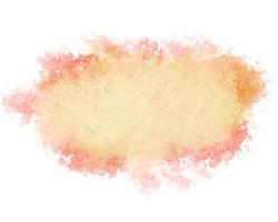 Watercolor yellow banner. Warm color painting and splash. Summer or autumn background concept. Abstract artwork illustration. photo