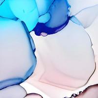 Marble ink abstract art from exquisite original painting for abstract background. Painting was painted on high quality paper texture to create smooth marble background pattern of ombre alcohol ink photo